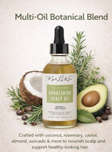 Load image into Gallery viewer, MiyelleLUXE Nourishing Scalp Oil – Natural Hair Growth Oil for Dry Scalp, Braids, Locs & All Hair Types